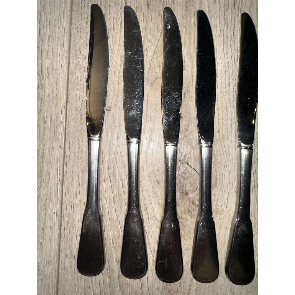8 Dinner Knives SSS Oneida COLONIAL‎ BOSTON Deluxe Stainless 9